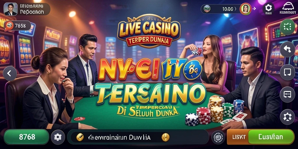 Tampilan gameplay Live Casino yang menarik dan interaktif.