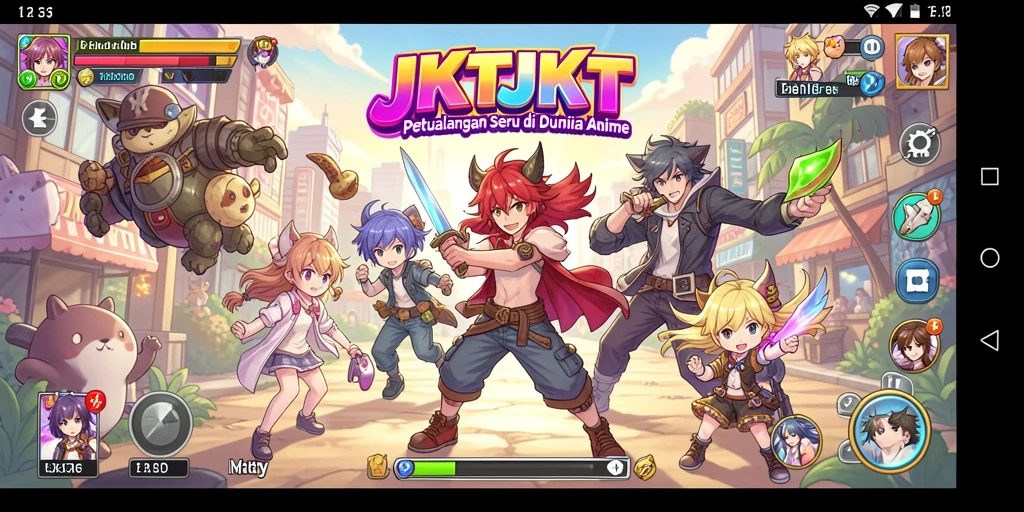 Tampilan gameplay JKTJKT yang penuh warna dan menarik.