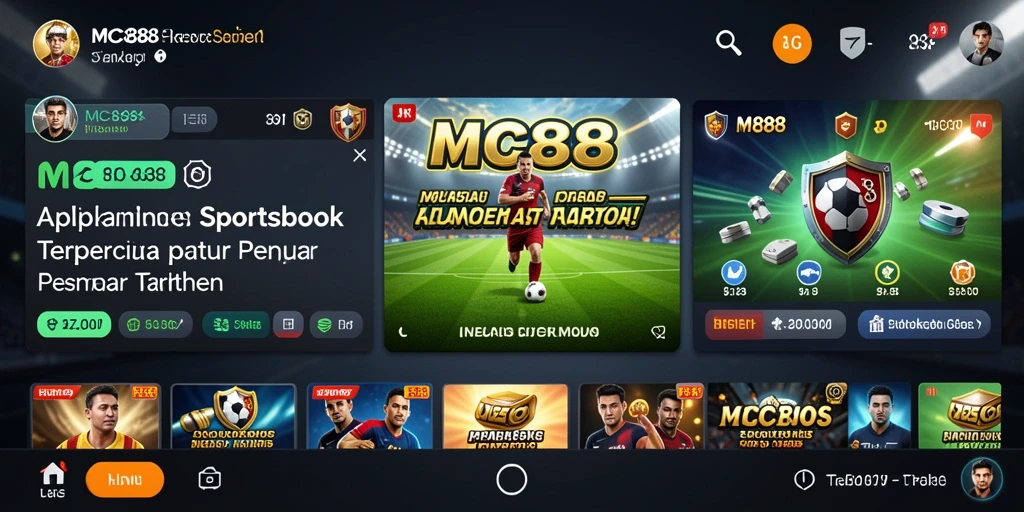 Tampilan menarik dari gameplay taruhan Sportbook di MC888.