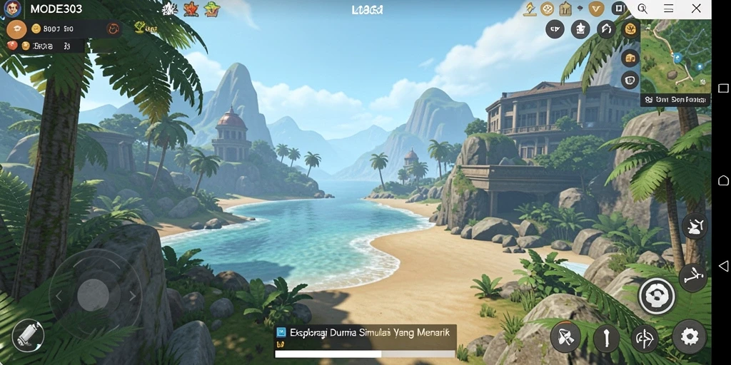 Tampilan gameplay MODE303 yang menawan dan realistis.