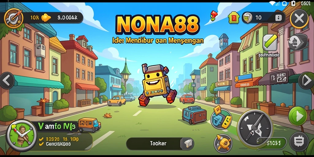 Screenshot utama NONA88 menampilkan gameplay Idle yang mengasyikkan.