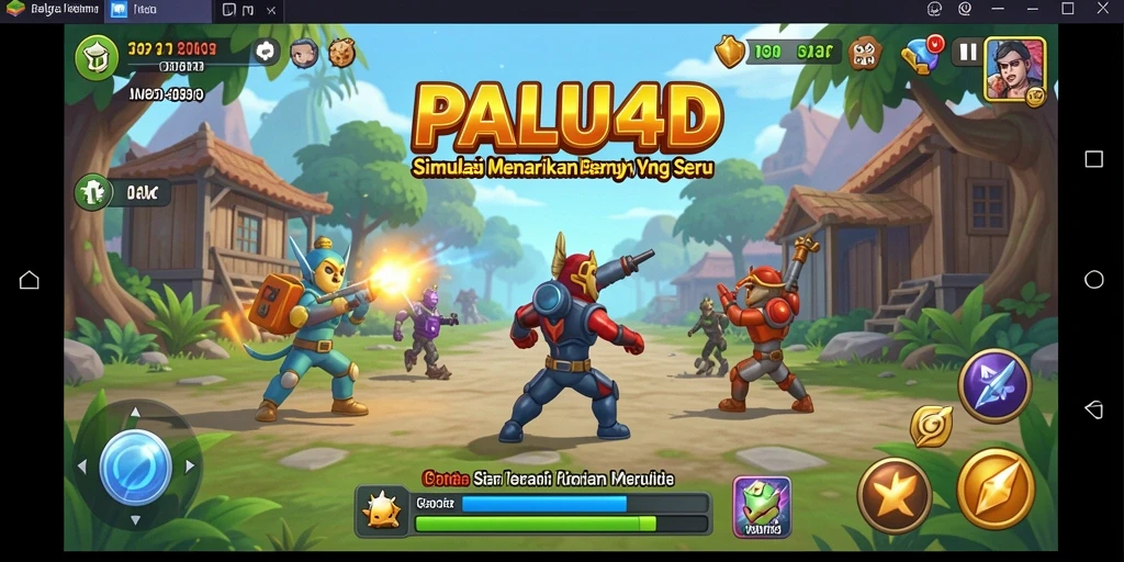 Tampilan gameplay simulasi yang menarik dan penuh warna.