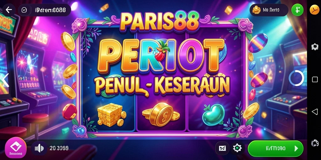 Screenshot PARIS88 menunjukkan tampilan penuh aksi dari permainan Slot.