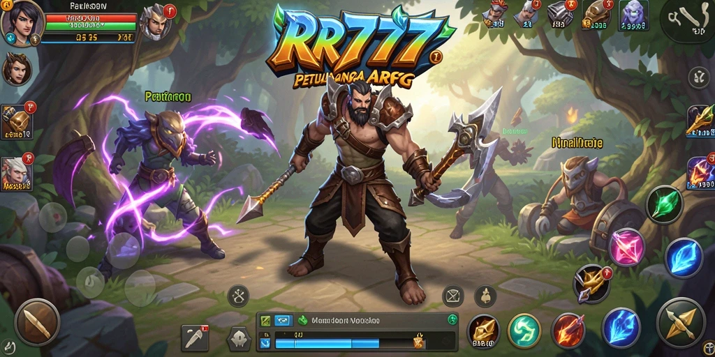 Screenshot gameplay RR777 menampilkan pertempuran seru dengan grafis memukau.