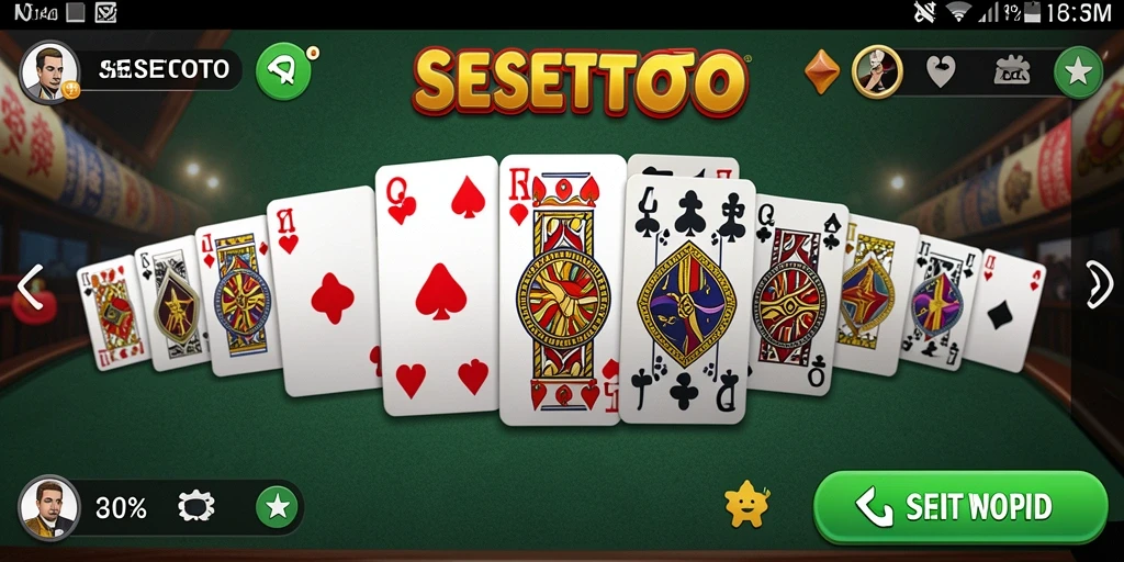Tampilan screenshot SESETOTO menunjukkan keseruan gameplay Domino.