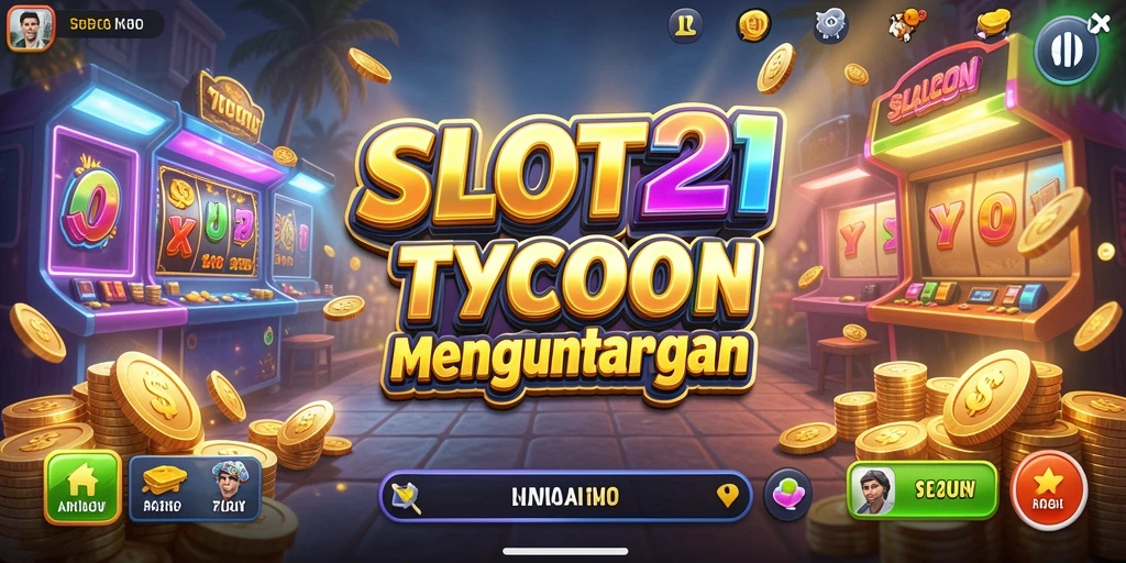 Tampilan gameplay SLOT21 yang menawan dengan berbagai mesin slot.
