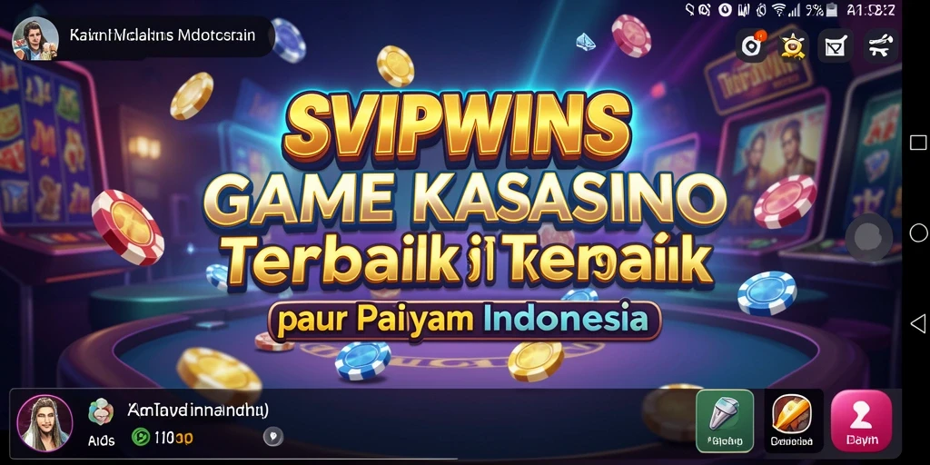 Tampilan gameplay menarik dari SVIPWINS yang menghadirkan keseruan Kasino.
