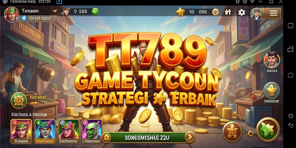Tangkapan layar utama TT789 menampilkan aksi strategi Tycoon yang seru.