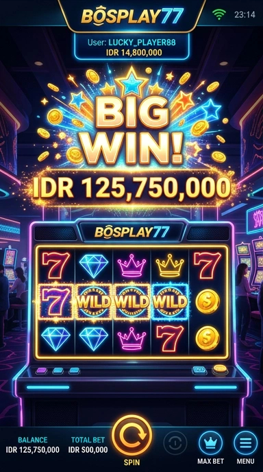 Pengguna mengunduh aplikasi dengan mudah di bosplay77.